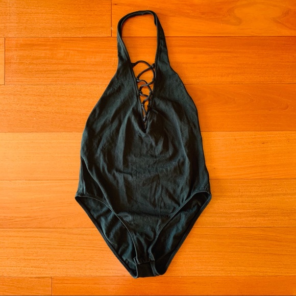 Black One Piece Swimsuit - Picture 1 of 4